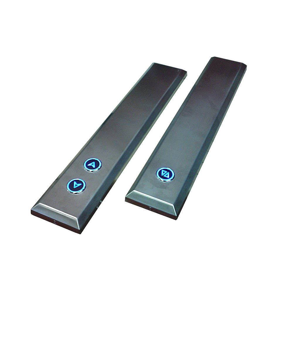 Surface Mounted Long Landing Push Station. Elevator Equipment